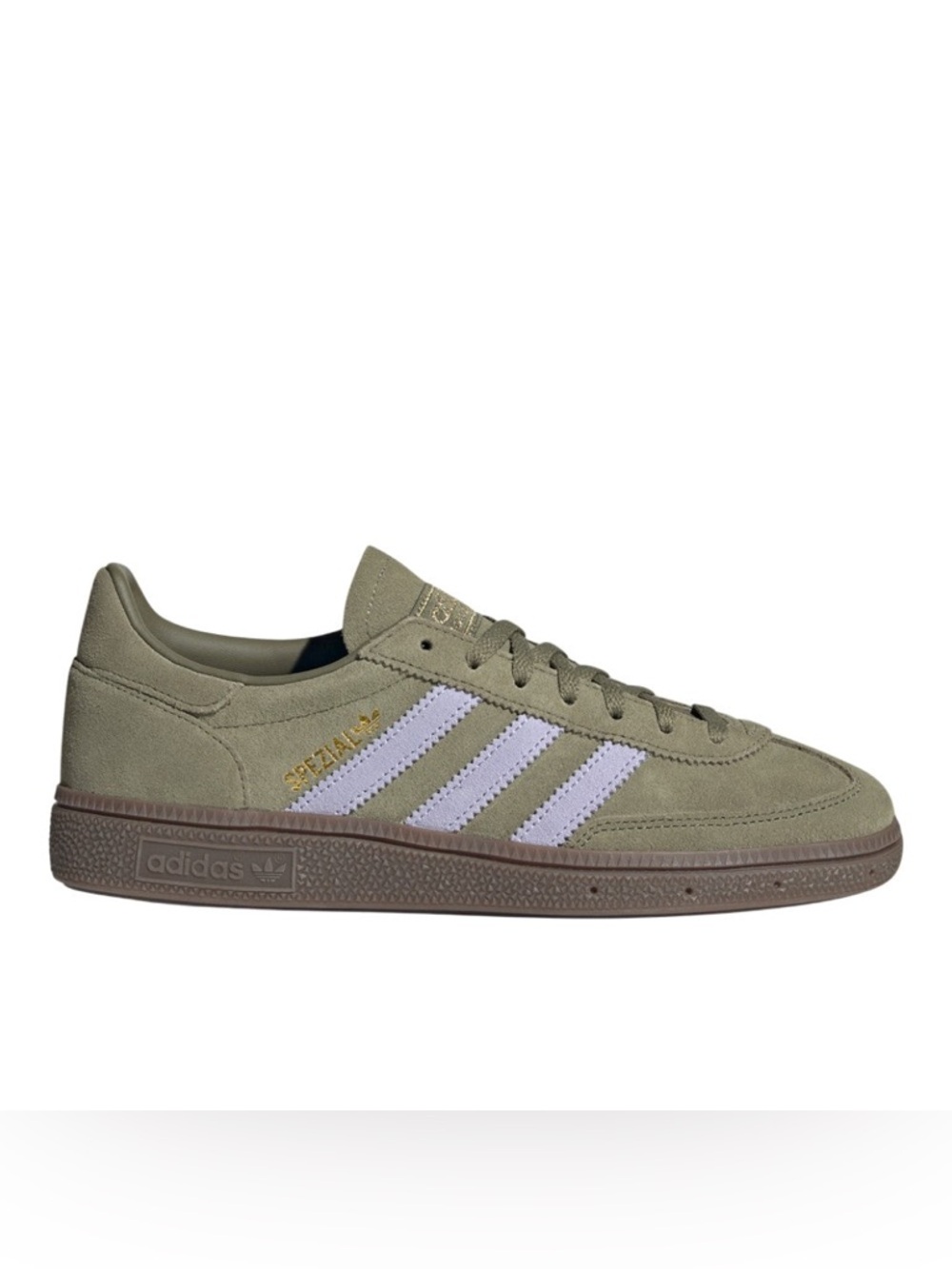 Spezial Sneakers Olive with Lavender Accents - Picture 2 of 6